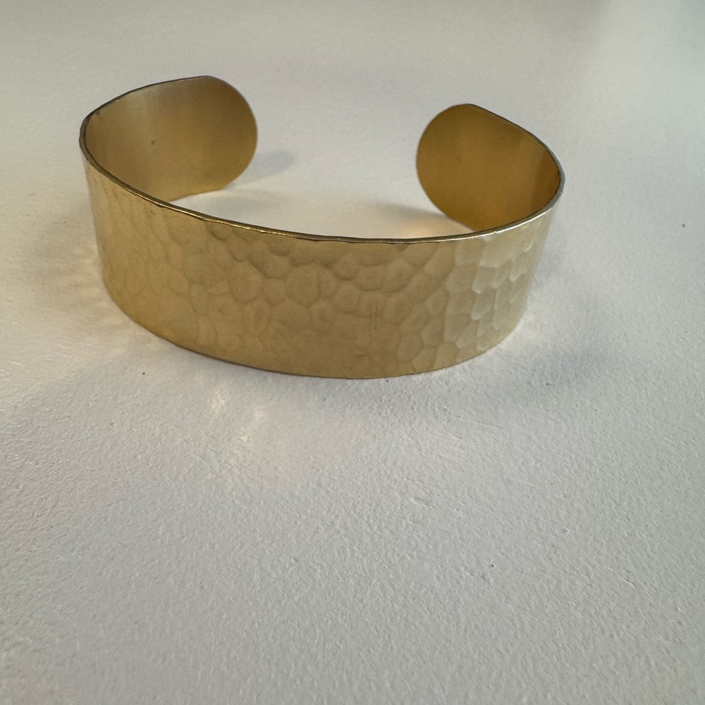 Hammered Gold Cuff Bracelet